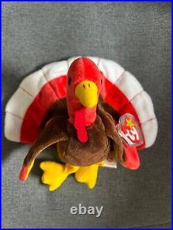 TY Beanie Baby Gobbles the Turkey Rare Find