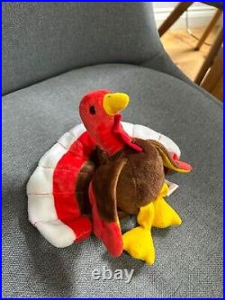 TY Beanie Baby Gobbles the Turkey Rare Find