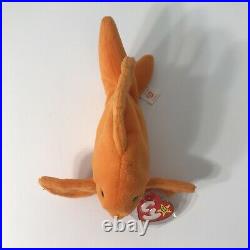 TY Beanie Baby Goldie the Goldfish 1994 PVC Pellets TAG ERRORS VERY RARE