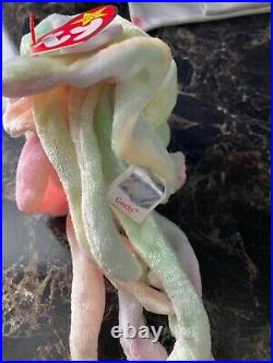 TY Beanie Baby Goochy Jellyfish Retired Rare Mint with Errors