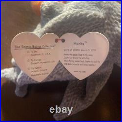 TY Beanie Baby HONKS the Goose 1999 Very RARE Tag & Poem Error