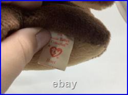 TY Beanie Baby HOOT THE OWL 1995 Retired Rare Tag Errors Mint Vintage