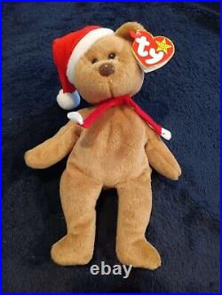 TY Beanie Baby Holiday Bear 1997 With Errors Rare Style 4200 RARE