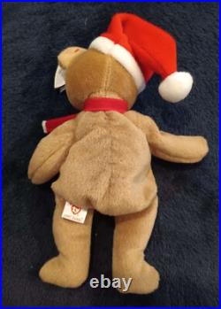 TY Beanie Baby Holiday Bear 1997 With Errors Rare Style 4200 RARE