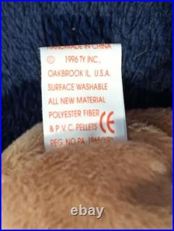 TY Beanie Baby Holiday Bear 1997 With Errors Rare Style 4200 RARE