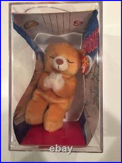 TY Beanie Baby Hope Praying Bear 1998 With Errors in Display Case RARE! NEW