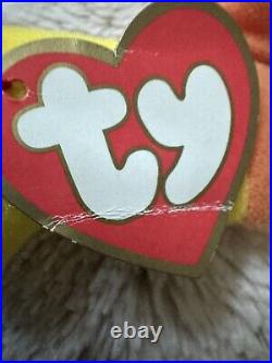 TY Beanie Baby Inch The Worm With Very Rare first addition tag & With Tag Errors