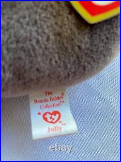 TY Beanie Baby Jolly Ultra Rare 1 TUSK MTags 1/4 Less Runt Size