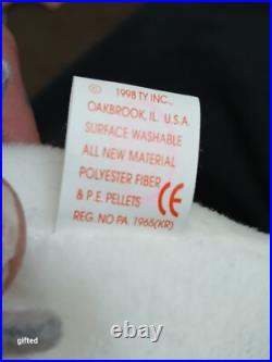 TY Beanie Baby Kuku the Cockatoo with ERRORS RARE RETIRED Bird 1997 1998