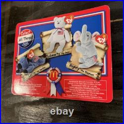 TY Beanie Baby, Lefty the Donkey- 1996 Rare. New in box. Mcdonalds American Trio