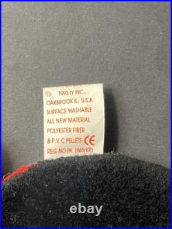 TY Beanie Baby Lucky The Ladybug w 10 Spots Plush Toy Ultra Rare w PVC Pellets