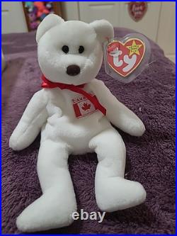 TY Beanie Baby MAPLE the Bear w RARE PRIDE Tush Tag 4th Gen Hang Tag Mint