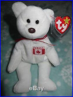 TY Beanie Baby Maple 96 Super Rare Indonesia Canada Tag Un-Numbered Error Oddity