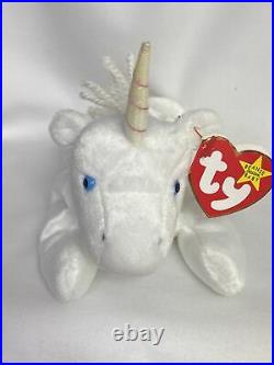 TY Beanie Baby Mystic the Unicorn 1994 Iridescent Horn ERRORS VERY RARE