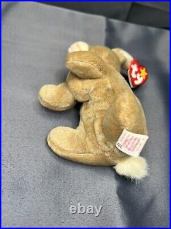 TY Beanie Baby NIBBLY The Bunny With Errors RETIRED, RARE Excellent NWT