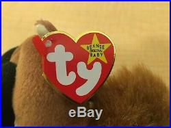 TY Beanie Baby NUTS THE SQUIRREL Rare/Retired Vintage Birthday Jan 21 1996 JKT11