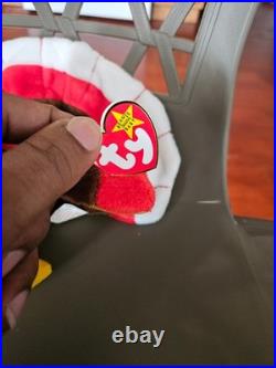 TY Beanie Baby One very Rare GOBBLES the Turkey 1 with the wrong name TAG TY Beanie Baby One very Rare GOBBLES the Turkey 1 with the wrong name TAG