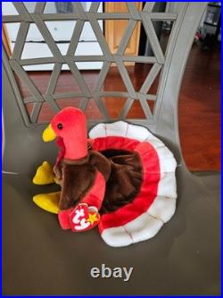 TY Beanie Baby One very Rare GOBBLES the Turkey 1 with the wrong name TAG TY Beanie Baby One very Rare GOBBLES the Turkey 1 with the wrong name TAG