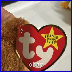 TY Beanie Baby Original Fuzz Retired With TAG ERRORS RARE