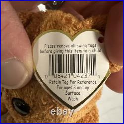 TY Beanie Baby Original Fuzz Retired With TAG ERRORS RARE