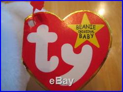 TY Beanie Baby Original Rare Valentino with errors