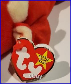 TY Beanie Baby Original Snort the Red Bull 1995 Mint Condition PVC Pellets Rare