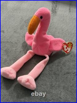 TY Beanie Baby Pinky, Rare & Hard to Find! Retired Original 1995, many Errors