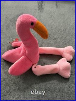 TY Beanie Baby Pinky, Rare & Hard to Find! Retired Original 1995, many Errors