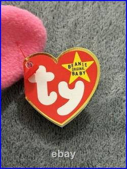 TY Beanie Baby Pinky, Rare & Hard to Find! Retired Original 1995, many Errors