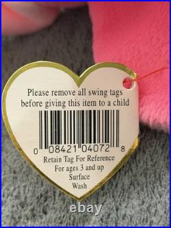 TY Beanie Baby Pinky, Rare & Hard to Find! Retired Original 1995, many Errors