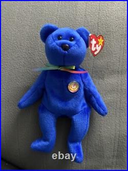 TY Beanie Baby RARE 1998 Clubby Bear With Errors Near Mint Condition TY Beanie Baby RARE 1998 Clubby Bear With Errors Near Mint Condition