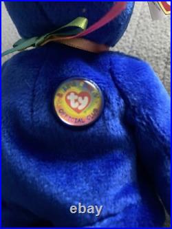 TY Beanie Baby RARE 1998 Clubby Bear With Errors Near Mint Condition TY Beanie Baby RARE 1998 Clubby Bear With Errors Near Mint Condition