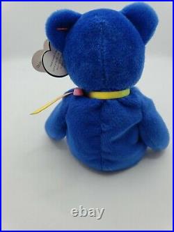 TY Beanie Baby RARE 1998 Clubby Bear With Errors Tush Tag Stamped MINT