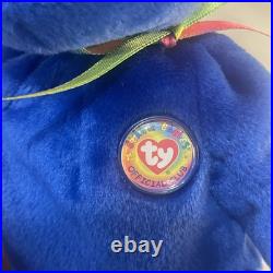 TY Beanie Baby RARE 1998 Clubby Bear with Errors Mint Condition & TAGs