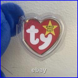TY Beanie Baby RARE 1998 Clubby Bear with Errors Mint Condition & TAGs