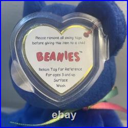 TY Beanie Baby RARE 1998 Clubby Bear with Errors Mint Condition & TAGs