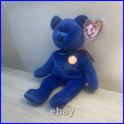 TY Beanie Baby RARE 1998 Clubby Bear with Errors Mint Condition & TAGs