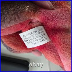 TY Beanie Baby REX Dinosaur 1995 3rd Gen Hang Tag WithDamage Rare Retired T-Rex