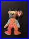 TY-Beanie-Baby-Rare-1996-Peace-Bear-Bright-Neon-Colors-with-Error-Swing-Tush-Tag-01-uu