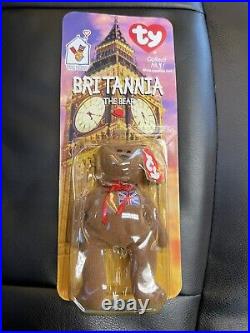 TY Beanie Baby Rare Britania The Bear McDonalds 1997 WITH ERRORS NEW