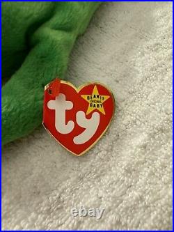 TY Beanie Baby Rare Legs the Frog (1993) Tag Errors