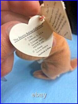 TY Beanie Baby Rare Retired 1st Original Mint Condition 1996 Pouch Kangaroo