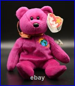 TY Beanie Baby Rare Retired Original 1999 Millenium Bear with 4 errors Rare