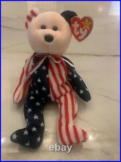 TY Beanie Baby Rare Retired Original Mint Condition 1999 Spangle Bear