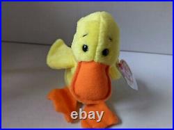 TY Beanie Baby Rare Retired Original Pristine Mint Condition 1994 Quackers Duck