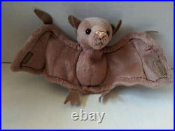 TY Beanie Baby Rare Retired Original Pristine Mint Condition 1996 Batty Bat
