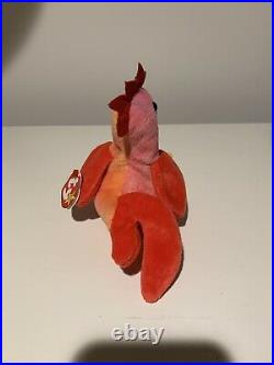 TY Beanie Baby Rare Retired Original Pristine Mint Condition 1996 Strut Rooster
