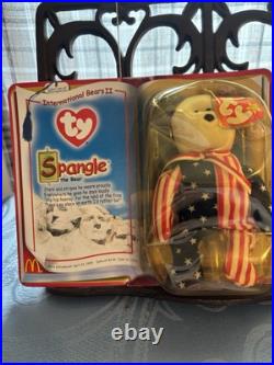 TY Beanie Baby-Rare Spangle The Bear McDonalds 1999 New In Box Tag Errors TY Beanie Baby-Rare Spangle The Bear McDonalds 1999 New In Box Tag Errors