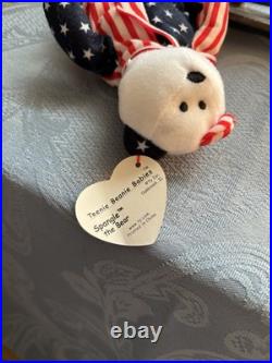 TY Beanie Baby-Rare Spangle The Bear McDonalds 1999 New In Box Tag Errors TY Beanie Baby-Rare Spangle The Bear McDonalds 1999 New In Box Tag Errors