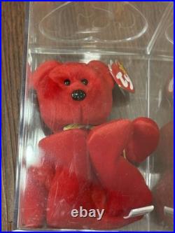 TY Beanie Baby Red Osito Bear Plush 1999 With Errors Mint Condition RARE